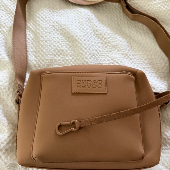 Dagne Dover Micah Neoprene Crossbody - Camel - Picture 4 of 7
